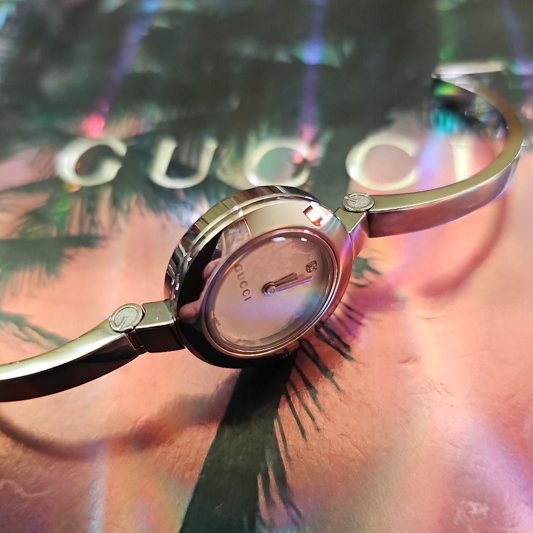 ⭐【超美品レア】グッチ フローラ 1PD105 フラワーバングル腕時計