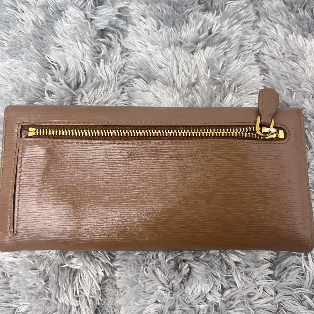 美品✨プラダ　ヴィッテロムーブ　長財布　カードケース付属　ブラウン　レディース