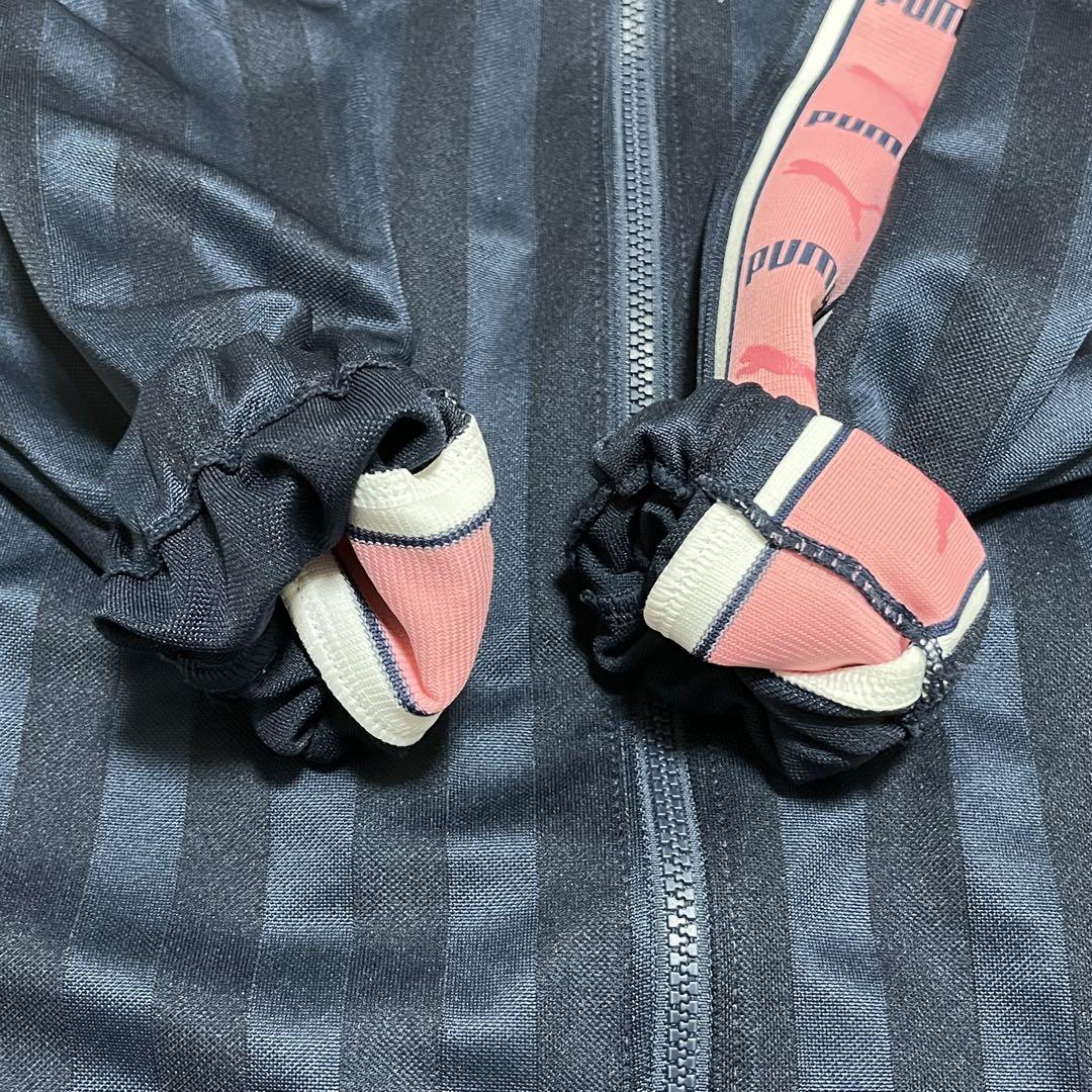 【にゃむ】PUMA ジャージ　上下セット　ロゴ　ピンク　ネイビー