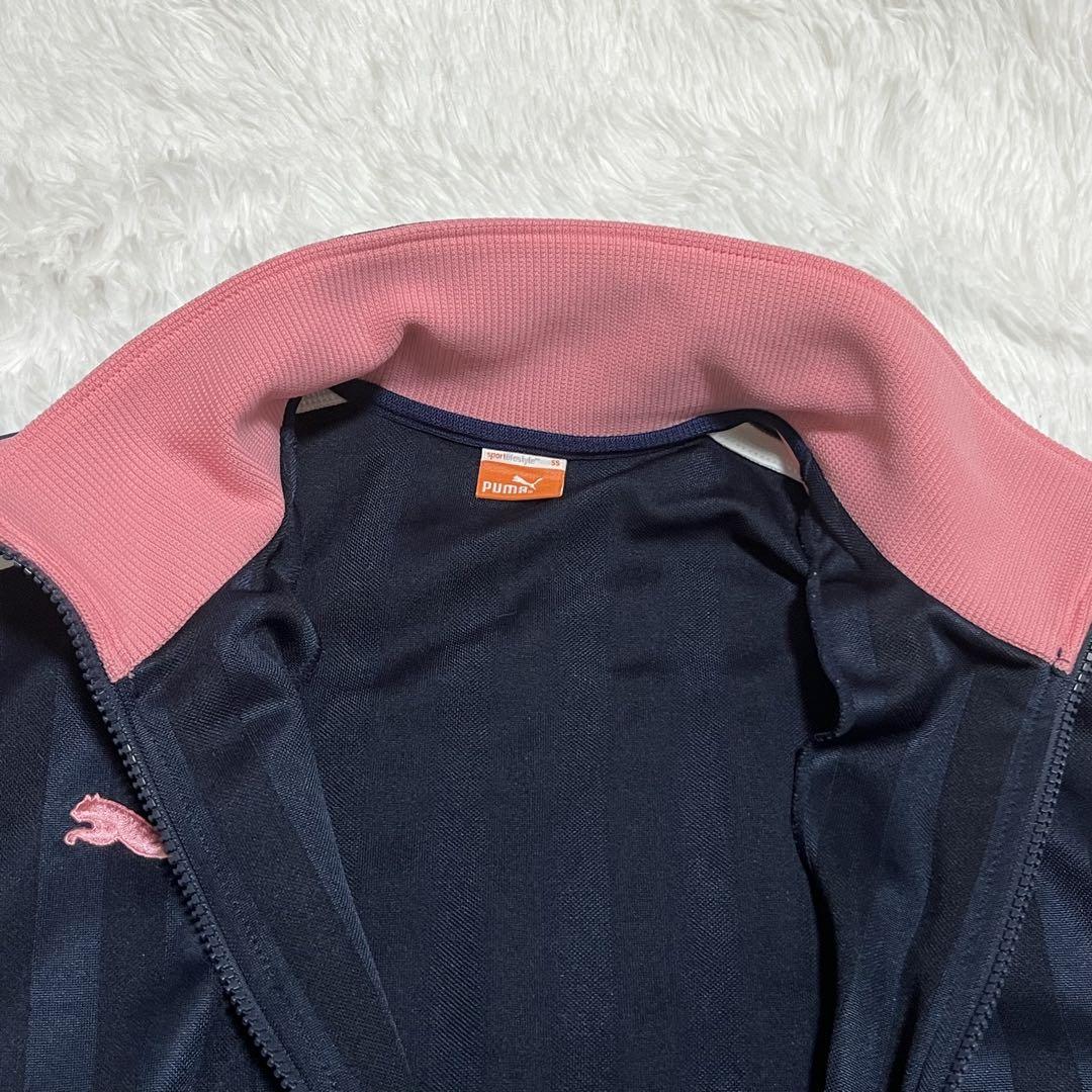 【にゃむ】PUMA ジャージ　上下セット　ロゴ　ピンク　ネイビー