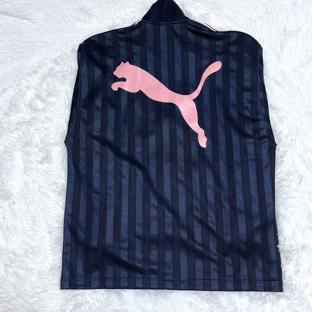 【にゃむ】PUMA ジャージ　上下セット　ロゴ　ピンク　ネイビー