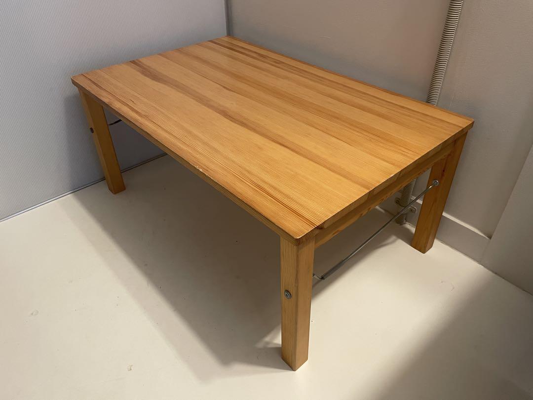無印良品　パイン材　折りたたみ　ローテーブル