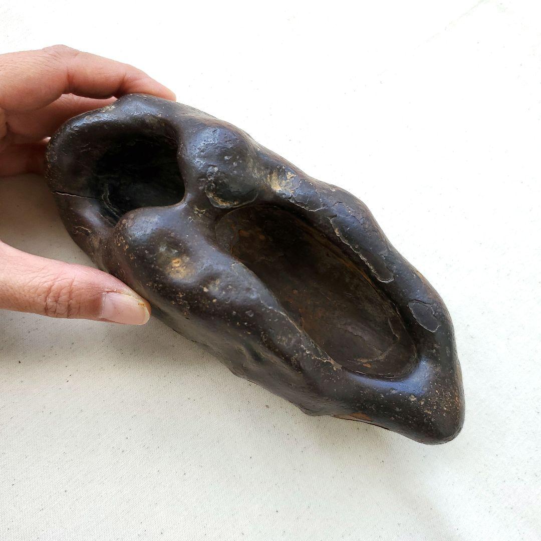 稀少　稀少！　水石　観賞石　天然石　川の流れで穴が空いた石　アメリカ産2