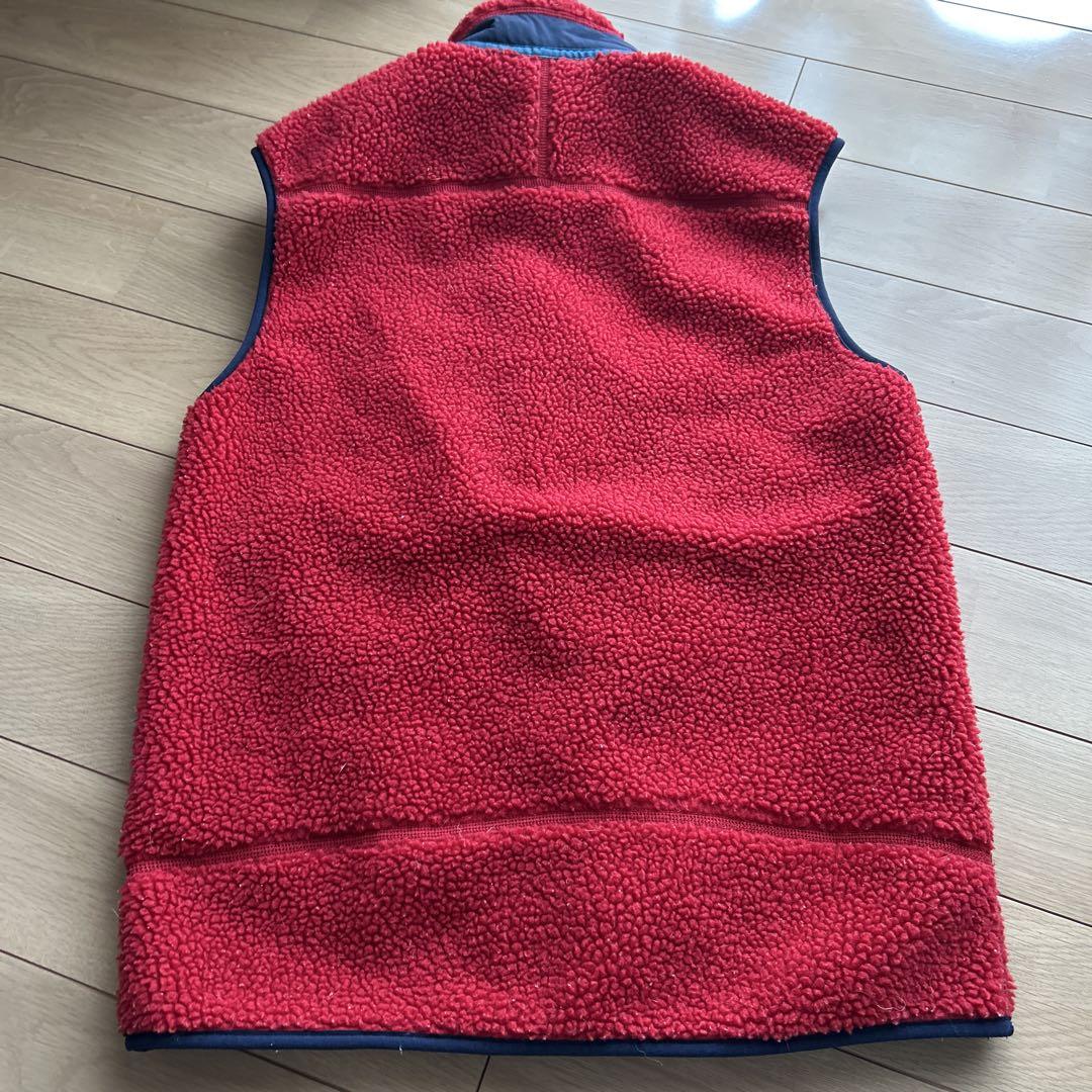 patagonia ボアフリースベスト S レッド