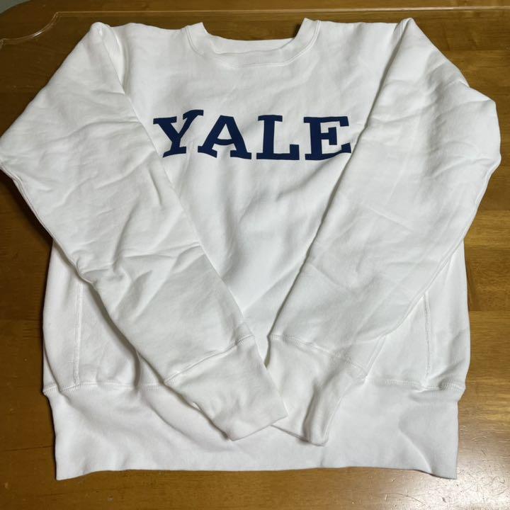 Champion YALE リバースウィーブ スウェット USA製 白 ホワイト