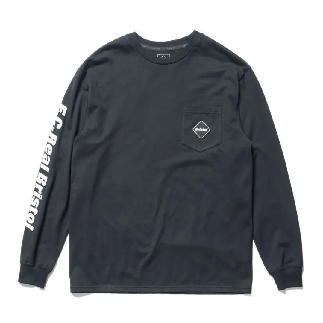 黒L AUTHENTIC L/S TEAM POCKET TEE fcrb新品未使用タグ付きの国内正規品