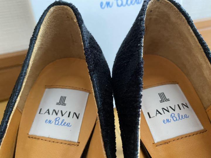 【新品 未使用】ランバンオンブルー ツイードパンプス