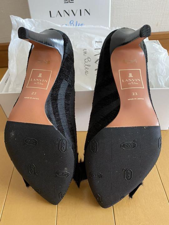 【新品 未使用】ランバンオンブルー ツイードパンプス