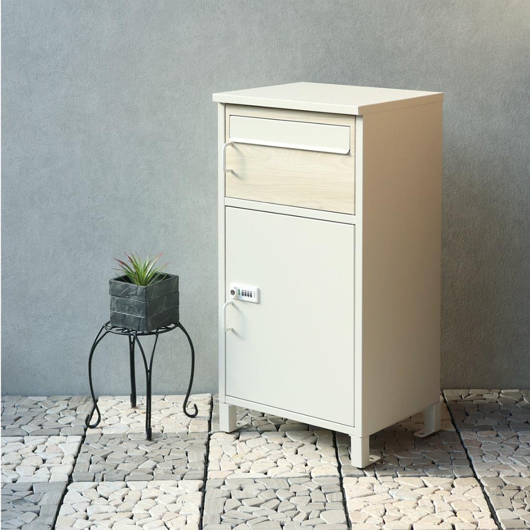 処分価格 宅配ボックス ポスト一体型 バルトロ ホワイト