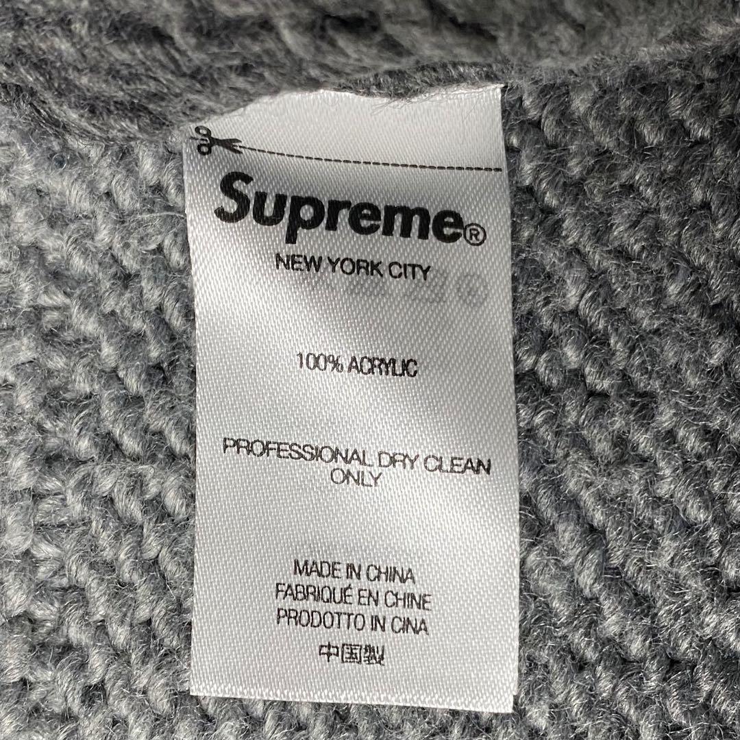 人気デザイン】Supreme ロゴ刺繍 グラデーション ニット セーター M