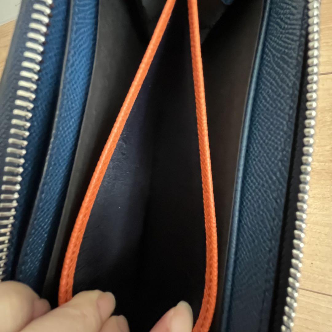 ✨️未使用級✨️ BALLY バリー 財布 長財布 ストライプ ネイビー レザー