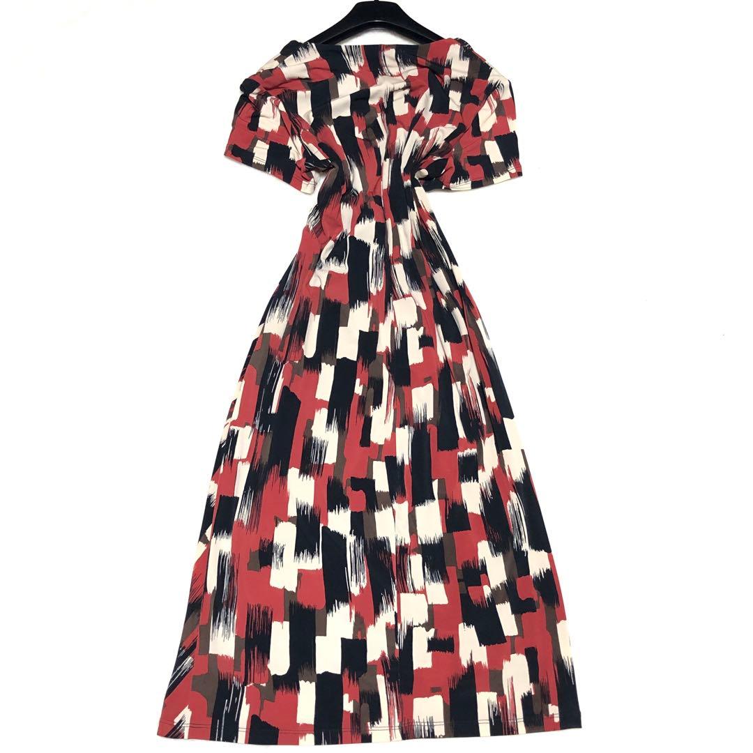 ほぼ新品　ローラアシュレイ　カシュクールワンピース　着物風　極上Aライン　秋冬⭕️ 