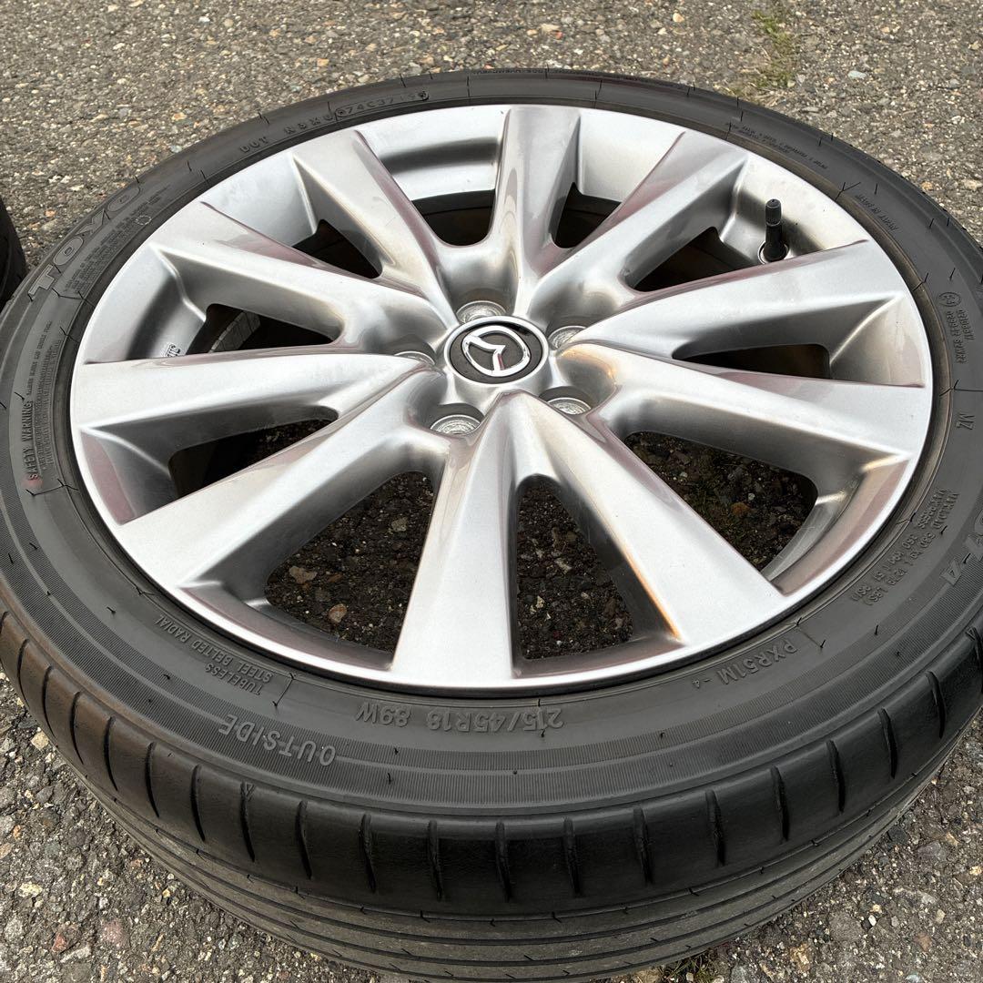 215/45R18 マツダ3 純正ホイールセット