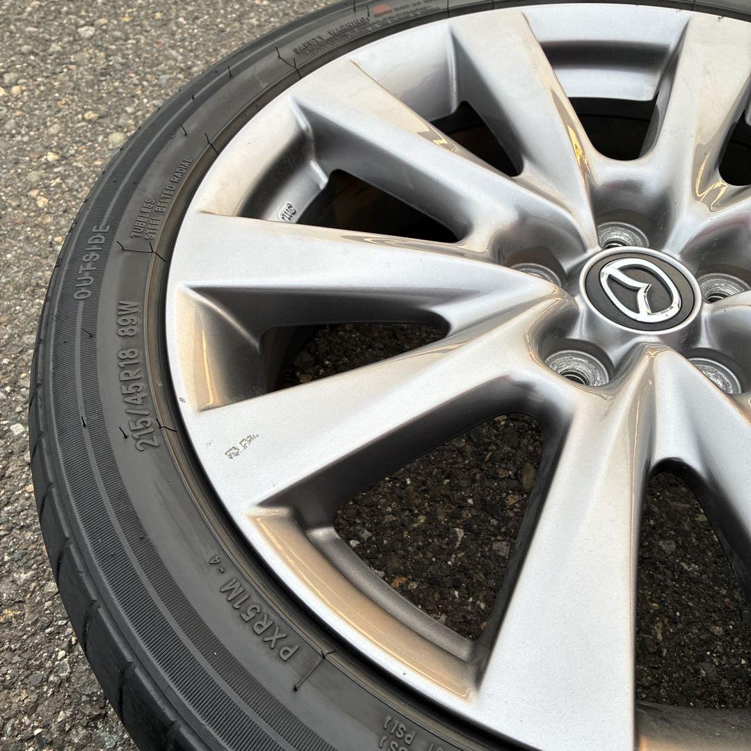 215/45R18 マツダ3 純正ホイールセット