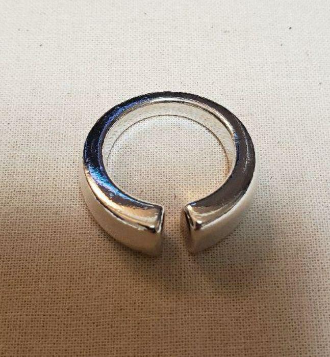 【美品】 LORO ring 17号/19号 silver925