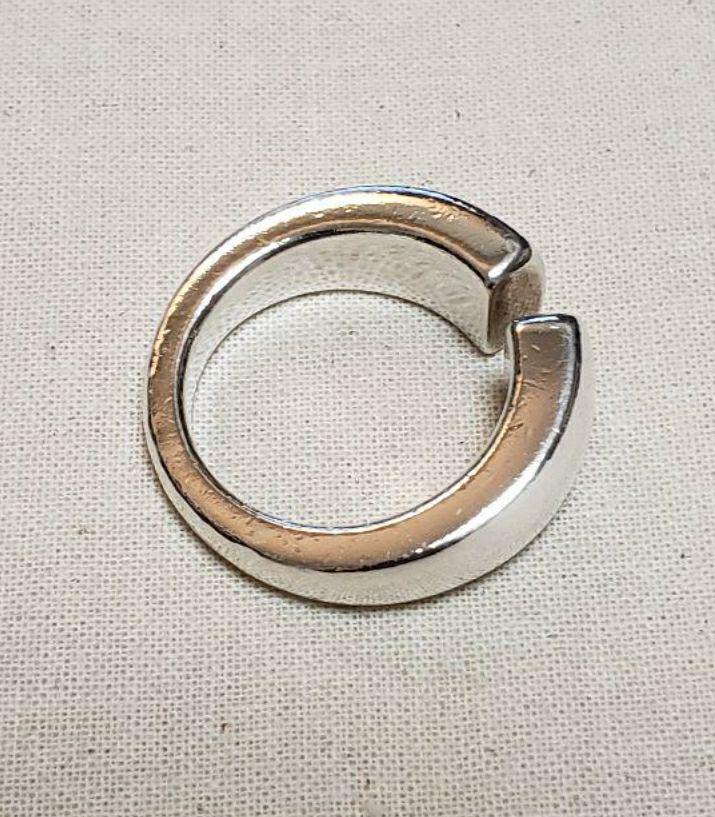 【美品】 LORO ring 17号/19号 silver925