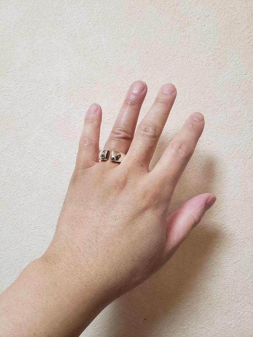 【美品】 LORO ring 17号/19号 silver925