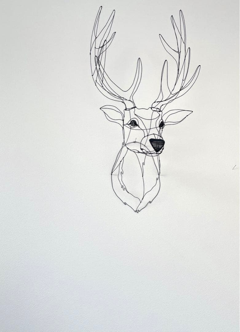 最安値挑戦】 ◇さち様専用◇ ワイヤーアート 鹿 雄鹿 アート/写真