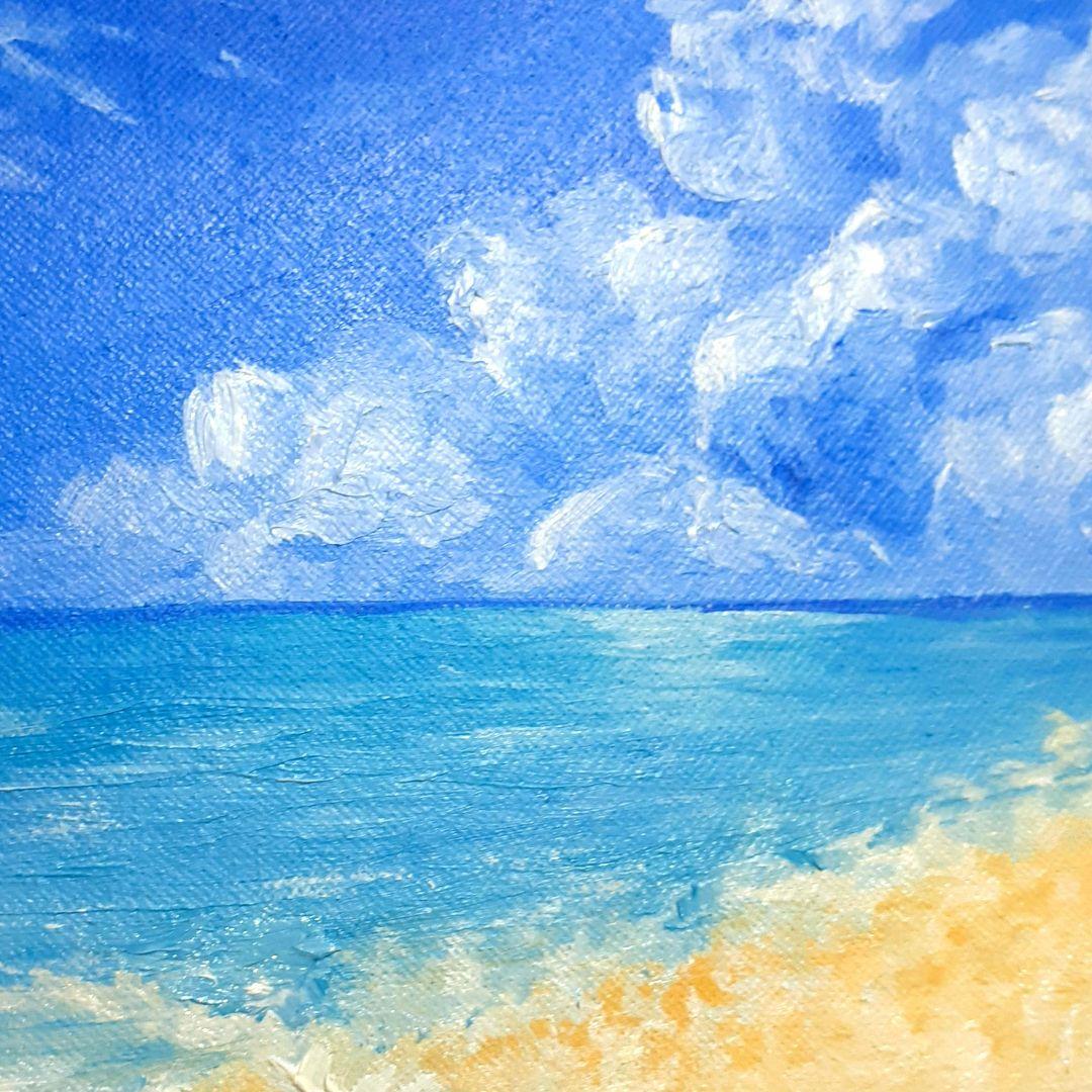 油絵 絵画 【夏の風景】 夏の風景(油絵)