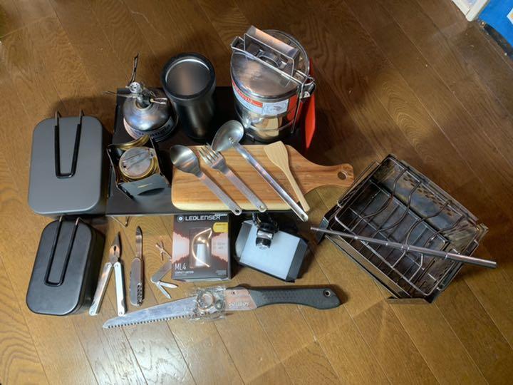 追加チタン焚火台ソロキャンプセット　初心者様にもおすすめセット