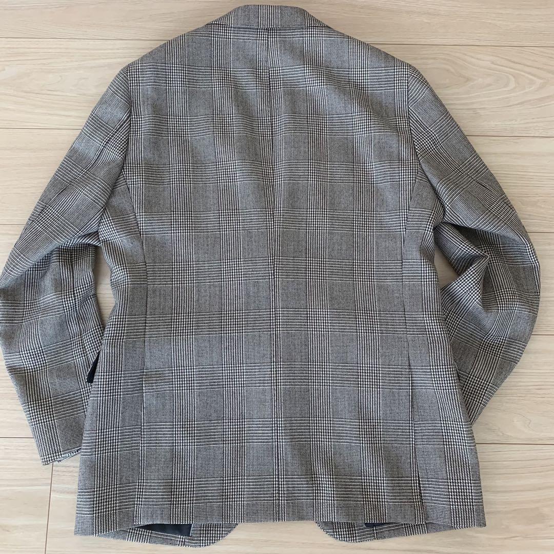 3ピースSUIT SELECTグレンチェック NEW ZEALAND WOOL