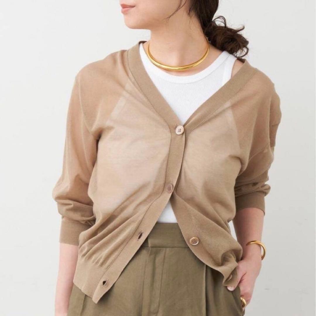 ドゥーズィエムクラス VOILE Vネック カーディガン SIZE Deuxieme Classe