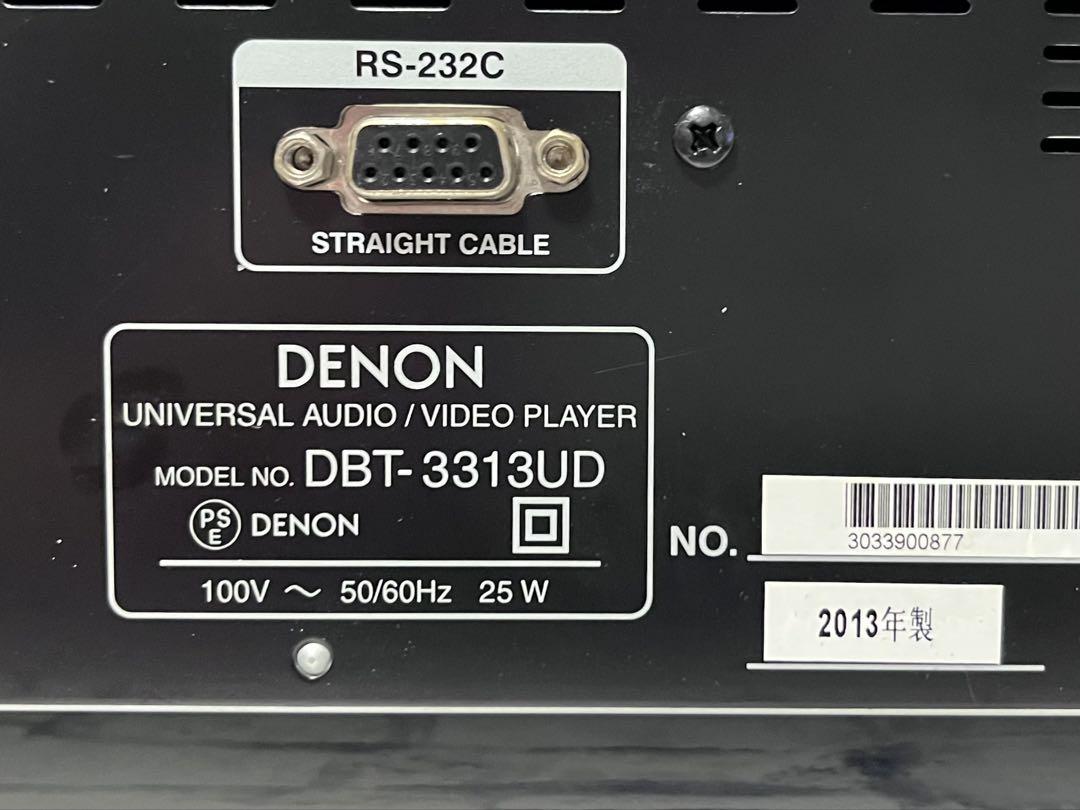 良品　DENON ユニバーサルオーディオ/ビデオプレイヤー　DBT-3313UD