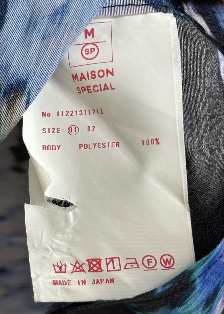 スプラッシュプリントプライムオーバーシアーシャツ　MAISON SPECIAL