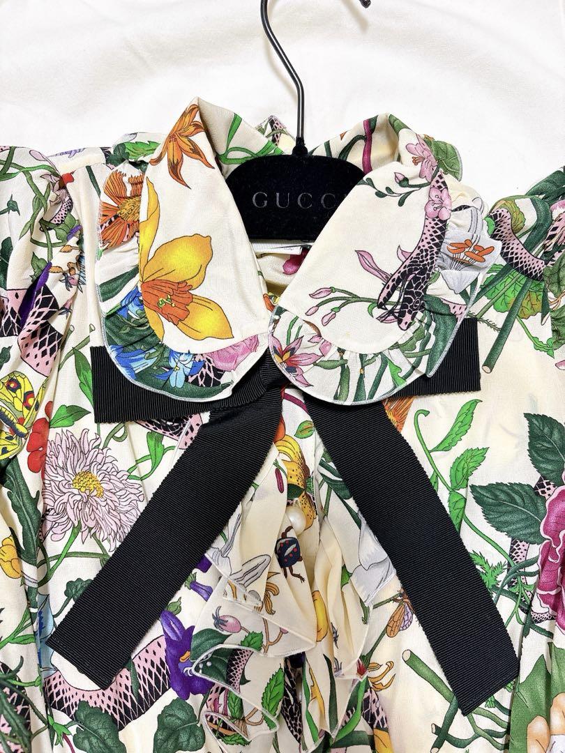 GUCCI シルクシャツ ワンピース
