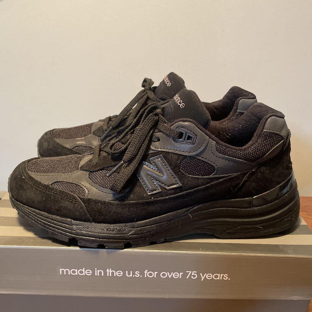 特価超激安 日本未発売 New balance M992 triple black US9 j6D4e-m80813206810 SALE豊富な