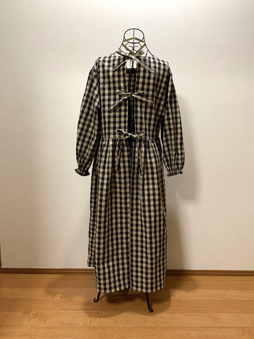 割烹着 おしゃれ ハンドメイド【ギンガムチェック先染め播州織綿100%】
