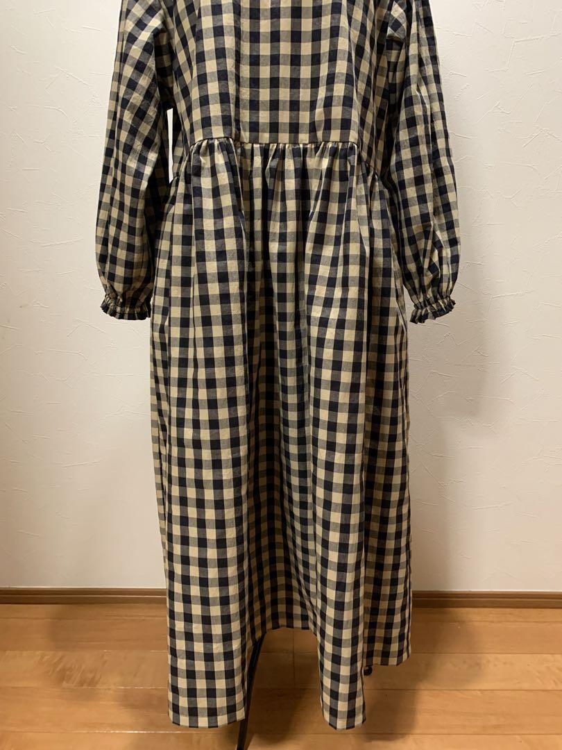 割烹着 おしゃれ ハンドメイド【ギンガムチェック先染め播州織綿100%】