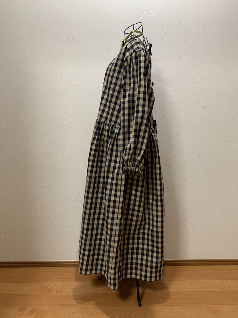 割烹着 おしゃれ ハンドメイド【ギンガムチェック先染め播州織綿100%】