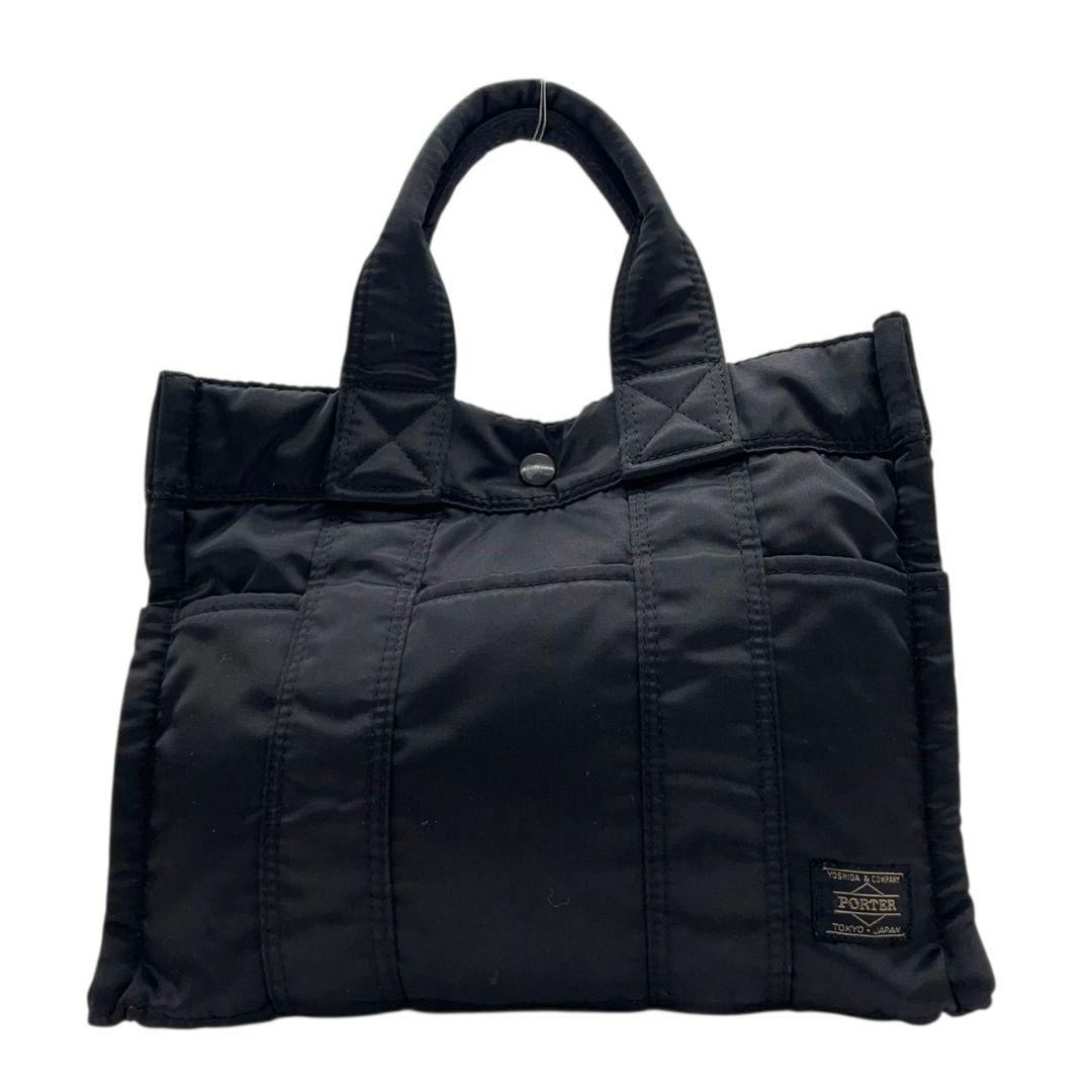 ポーター タイム トートバッグ A4収納 肩掛け ナイロン×レザー 黒 TIME BLACK(タイム ブラック) TOTE BAG | 吉田カバン
