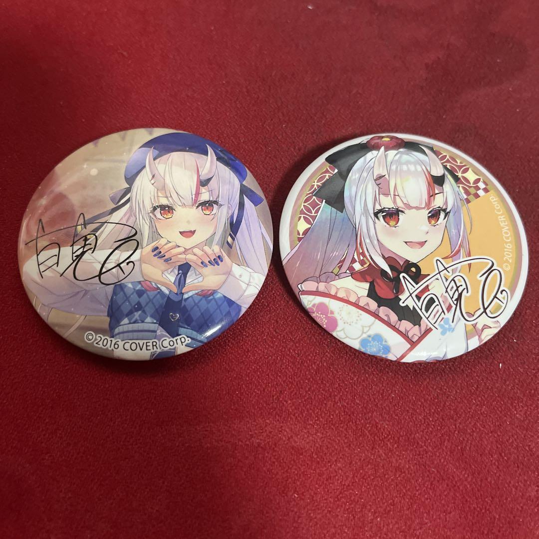ホロライブ ローソン 百鬼あやめ 缶バッジ アジアン&プレッピー