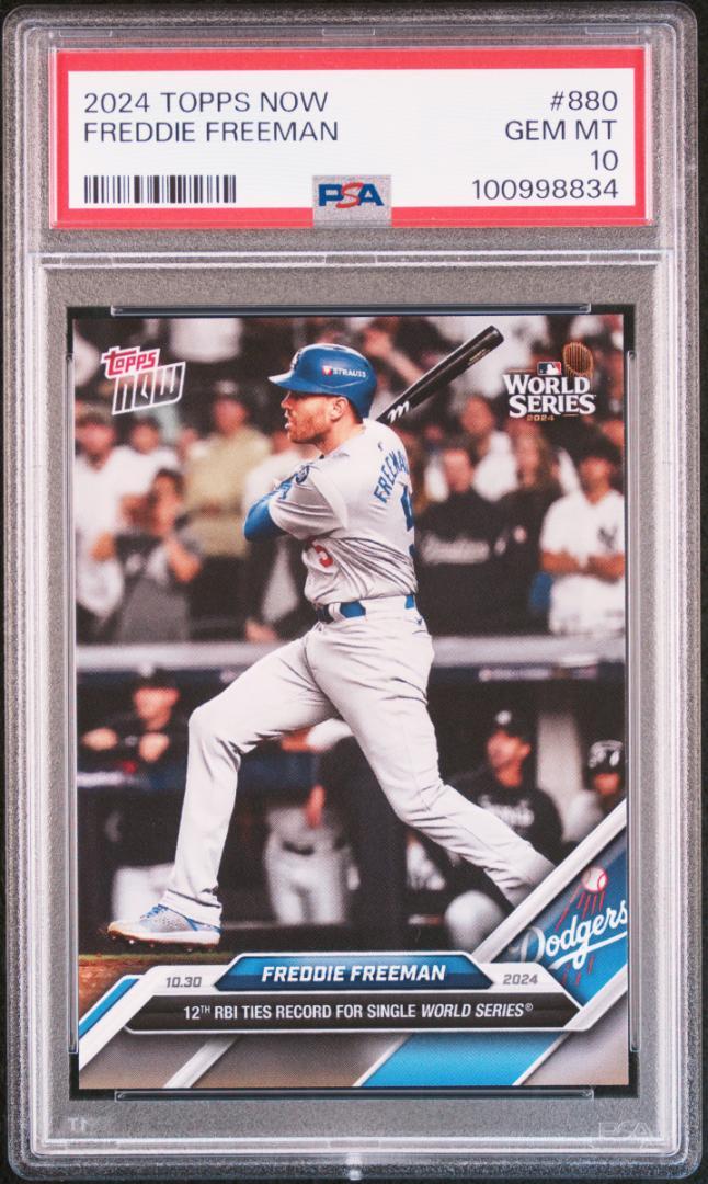 2024 Topps Now #880 PSA 10 Freeman 12RBI