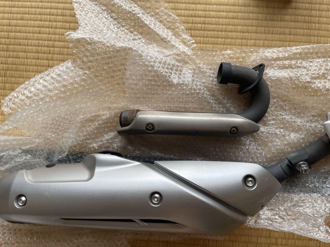 WR250X 純正マフラー、エキパイ