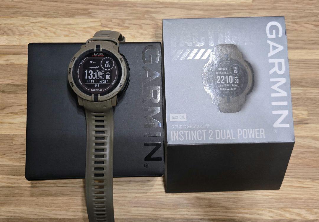 GARMIN INSTINCT 2 DUAL POWER カーキ