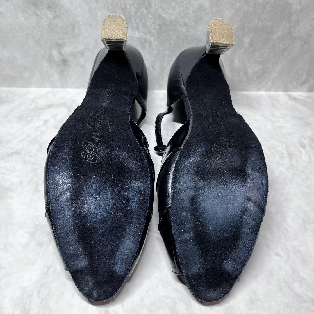 美品社交ダンス靴モニシャン モダン・ラテン兼用ダンスシューズ 25,5cm