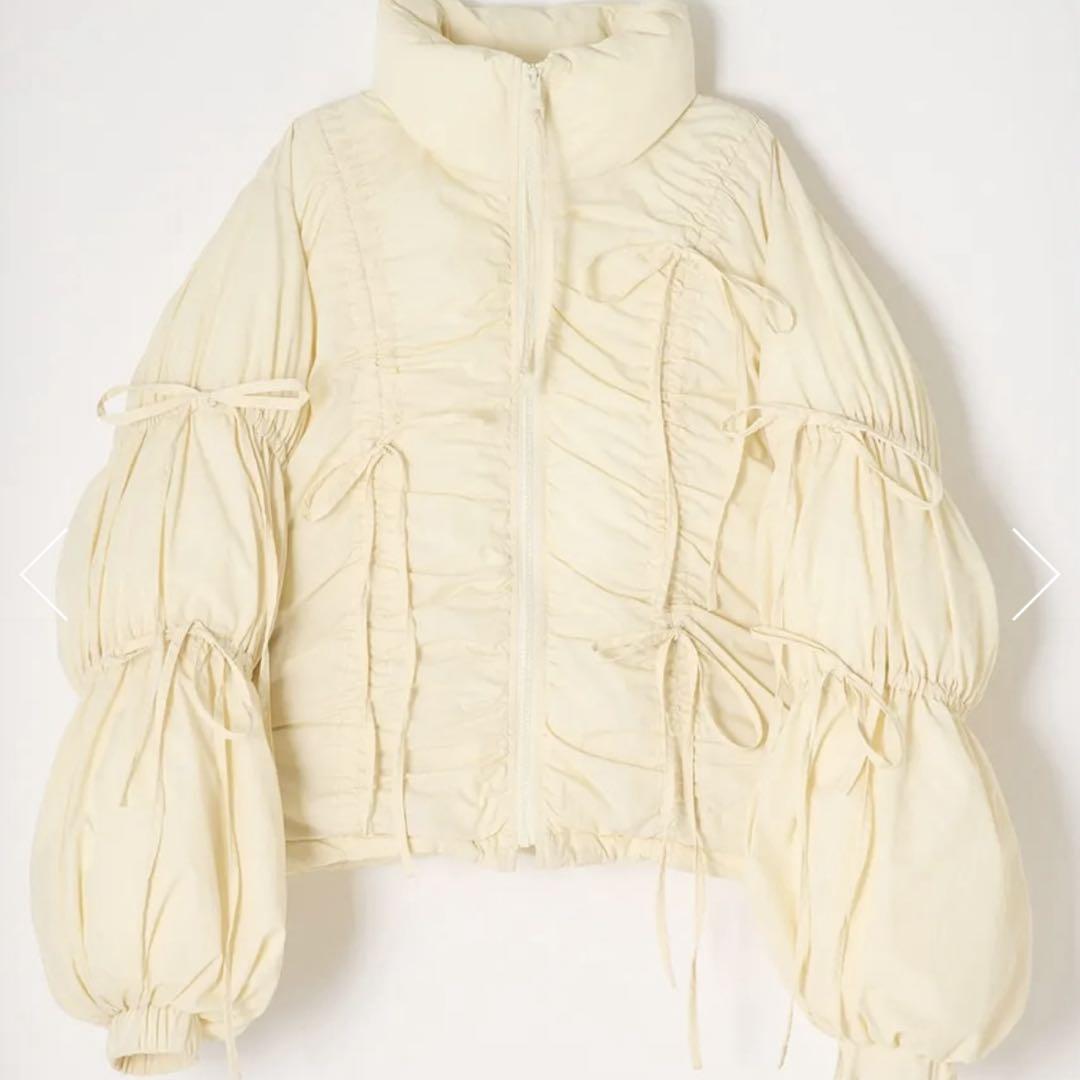 新品未使用】SLY RIBBON GATHER PUFFER ジャケット
