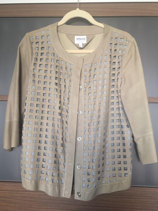 美品　ARMANI COLLEZIONI 山羊革ジャケット