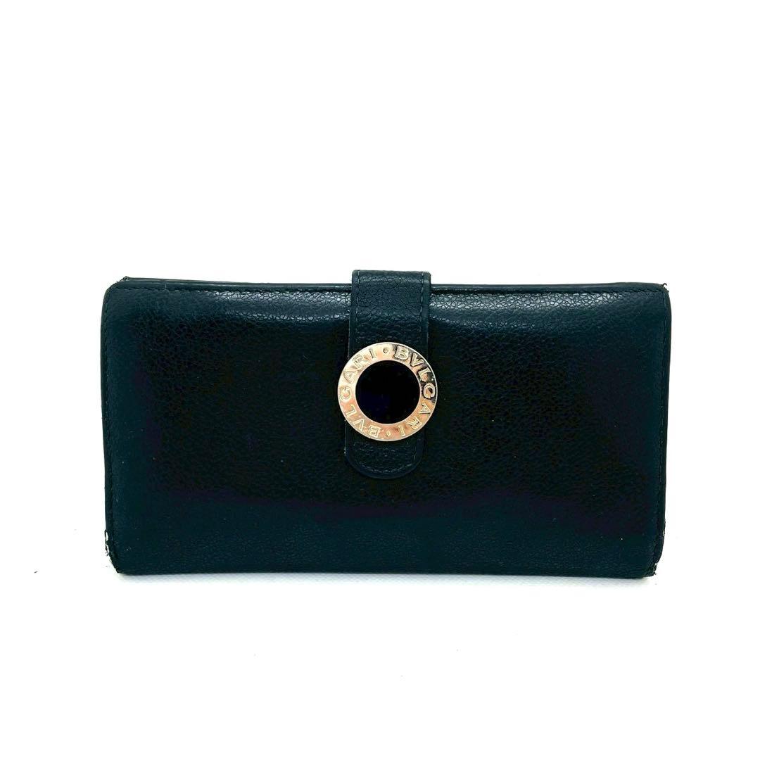 【mh/11.26/10】BVLGARI コローレ グレインレザー 型押し長財布