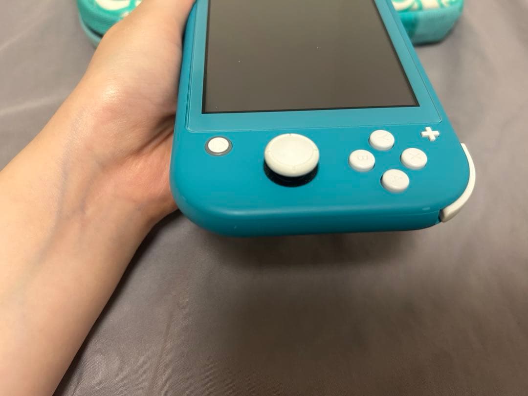 Nintendo Switch Lite ターコイズ ケースやや傷や汚れあり AR_KOOLFOOD_TN