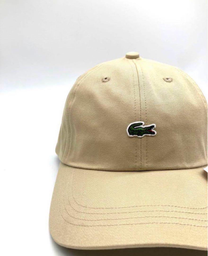 新品 未使用 LACOSTE ラコステ キャップ 帽子 ベージュ