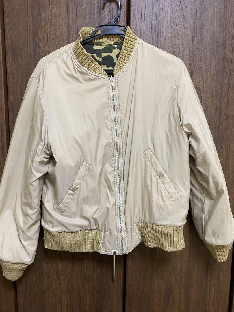 激レア　BAPE 1stカモ 迷彩柄 MA-1ジャケット