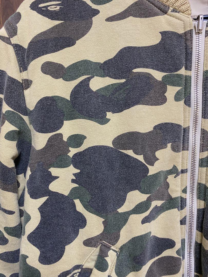 激レア　BAPE 1stカモ 迷彩柄 MA-1ジャケット
