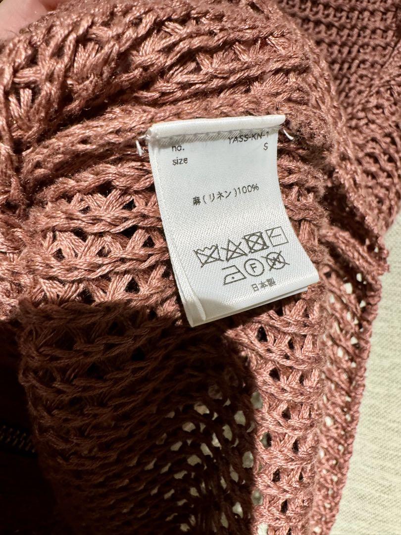 トップス yass ZIP KNIT VEST