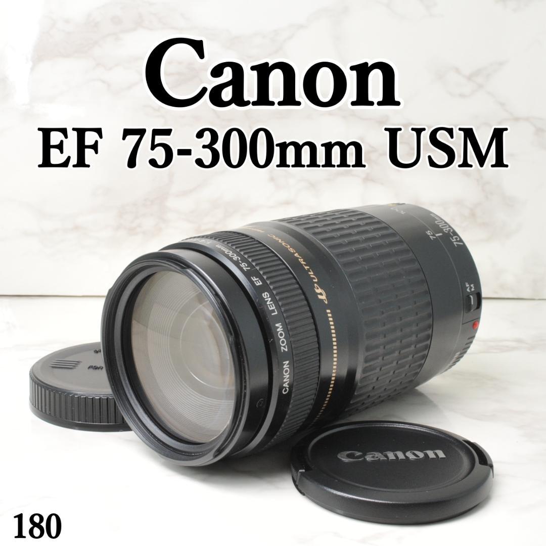 KTM0526①OP付き【超望遠レンズ】Canon EF 75-300mm Canon EF 75-300mm F4-5.6 USM⭐️超望遠レンズ - メルカリ