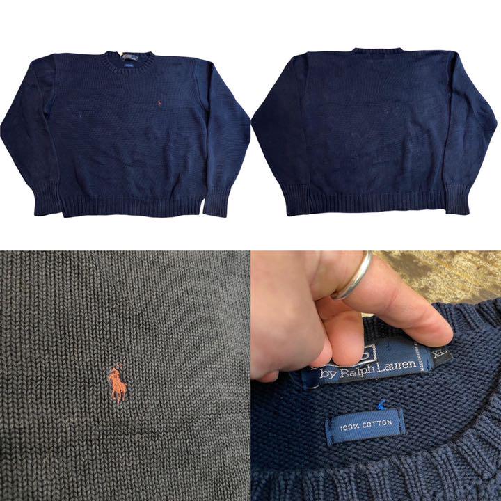 コットンセ ラルフローレン xl コットン ビンテージ 90年代 l9qdR-m80826313985 セーター ラルフ 古着 ✻カテゴリー