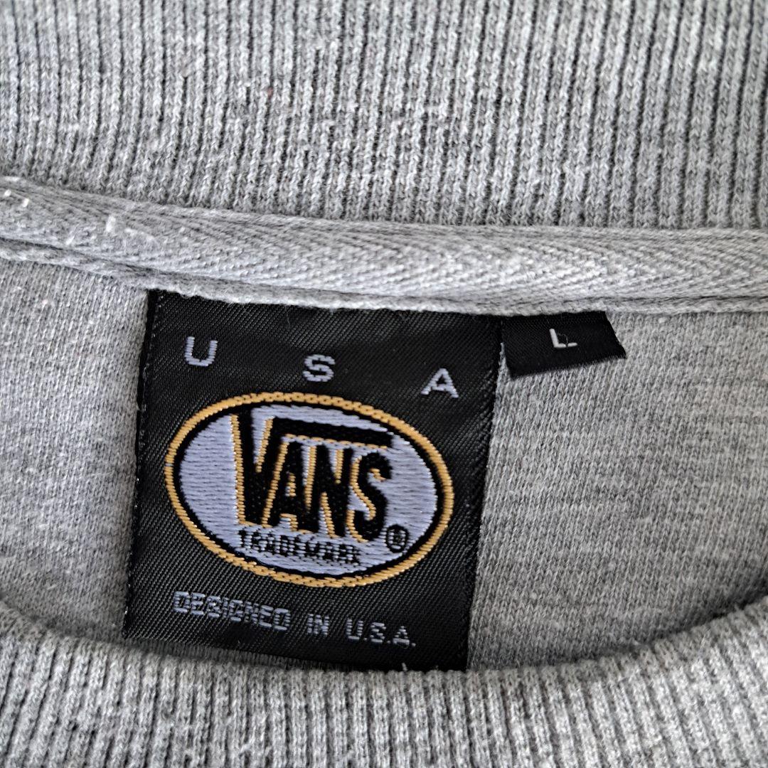 【ヴィンテージ】 VANS スウェット 刺繍ロゴ USA製　90s